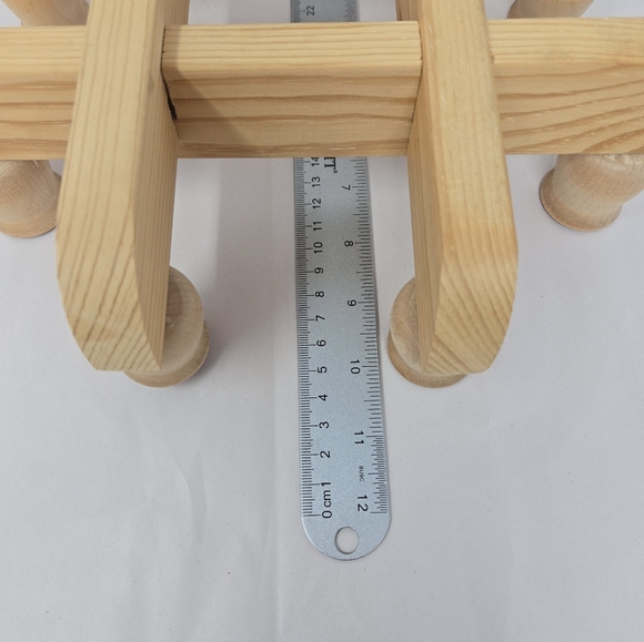 60's Danish Modern Scandinavian Handmade Light Wood 8 Candle Holder Modular - Picture 9 of 10